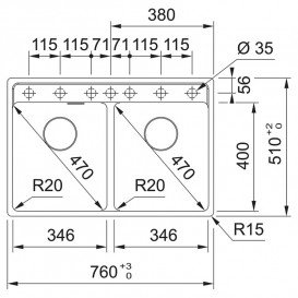Мойка для кухни Franke Maris MRG 620 TL 76х51 см Fragranite оникс 114.0661.783