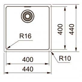 Мойка для кухни Franke Maris MRX 210-40 монтаж под столешницу нержавеющая сталь полированная 127.0543.997