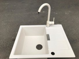 Мойка для кухни Franke Sirius SID 611-62 врезная оборотная с двумя отверстиями Tectonite маскарпоне 114.0497.936