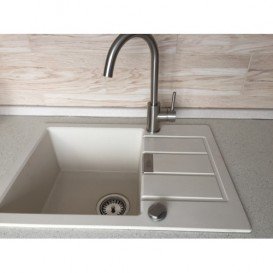 Мойка для кухни Franke Sirius SID 611-62 Slim врезная оборотная с двумя отверстиями Tectonite маскарпоне 114.0497.940