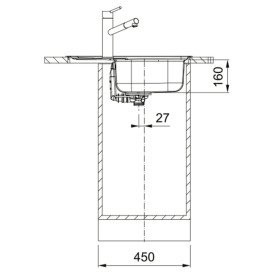 Мийка для кухні Franke Spark SKL 611-62 нержавіюча сталь декор 101.0716.714