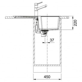 Мийка для кухні Franke Urban UBG 611-78 врізна зворотний Fragranite онікс 114.0574.941