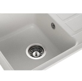 Мойка для кухни Granado Alanis 57,4х46 см наногранит white 2705