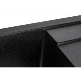 Мойка для кухни Granado Alicante врезная 78х49,5 см наногранит black shine 2401