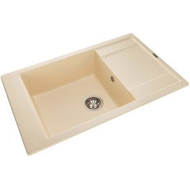 Мийка для кухні Granado Almeria 77,5х49 см нанограніт ivory 3104