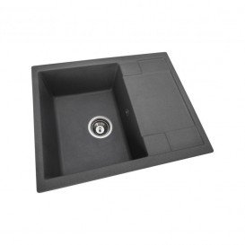 Мийка для кухні Granado Altea врізна 61х49,5 см нанограніт grafito 1309