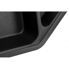 Мийка для кухні Granado Barcelona врізна 100х57 см нанограніт black shine 1101