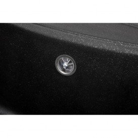 Мийка для кухні Granado Barcelona врізна 100х57 см нанограніт black shine 1101