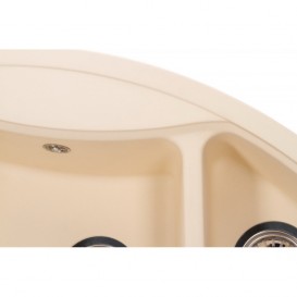 Мийка для кухні Granado Barcelona врізна 100х57 см нанограніт ivory 1104