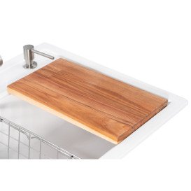 Мийка для кухні Granado Basic Artes 65х49,7 см із змішувачем та аксесуарами нанограніт white ksg1105