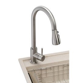 Мойка для кухни Granado Basic Estella 78х50 см со смесителем и аксессуарами наногранит terra ksg0103