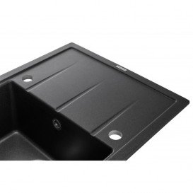 Мойка для кухни Granado Blanos врезная 68х50 см наногранит black shine 2501
