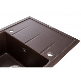 Мойка для кухни Granado Blanos врезная 68х50 см наногранит marron 2506