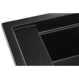 Мойка для кухни Granado Estella 78х50 см наногранит black shine 3301