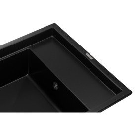 Мойка для кухни Granado Estella 78х50 см наногранит black shine 3301