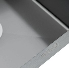 Мийка для кухні Granado Galera 49,8х49,8 см нержавіюча сталь S201 black  GS02201B