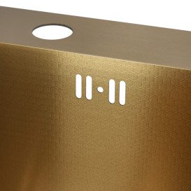 Мийка для кухні Granado Galera 49,8х49,8 см нержавіюча сталь S201 gold honeycomb GS02201GoldH