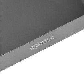 Мийка для кухні Granado Galera 49,8х49,8 см нержавіюча сталь S201 grey textures GS02201GT