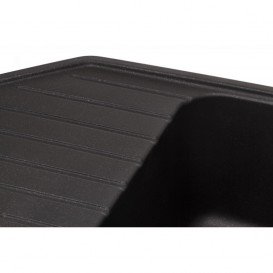 Мийка для кухні Granado Ibiza врізна 97,9х50 см нанограніт black shine 1801