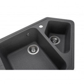 Мийка для кухні Granado Ibiza врізна 97,9х50 см нанограніт grafito 1809