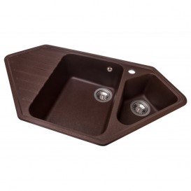 Мойка для кухни Granado Ibiza врезная 97,9х50 см наногранит marron 1806
