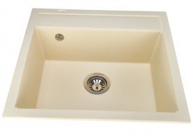 Мойка для кухни Granado Lerida 56х51 см наногранит ivory 0404