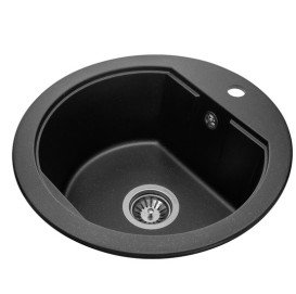 Мийка для кухні Granado Lugo 48х49,5 см нанограніт black shine 2801