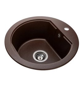 Мойка для кухни Granado Lugo 48х49,5 см наногранит marron 2806