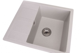 Мойка для кухни Granado Madrid врезная 58х50 см наногранит gris 1608
