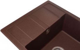 Мийка для кухні Granado Madrid врізна 58х50 см нанограніт marron 1606