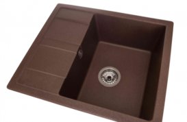 Мийка для кухні Granado Madrid врізна 58х50 см нанограніт marron 1606