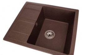 Мийка для кухні Granado Madrid врізна 58х50 см нанограніт marron 1606