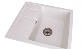 Мойка для кухни Granado Madrid врезная 58х50 см наногранит white 1605