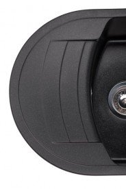 Мойка для кухни Granado Malaga врезная 61х46,5 см наногранит black shine 0201