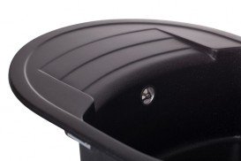 Мойка для кухни Granado Malaga врезная 61х46,5 см наногранит black shine 0201