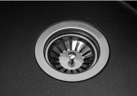 Мийка для кухні Granado Marbella 60,6х49,5 см нанограніт black shine 2901