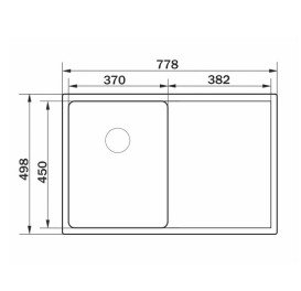 Мойка для кухни Granado Monfero 77,8х49,8 см нержавеющая сталь S304 GS05304