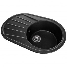 Мойка для кухни Granado Murcia врезная 78х50 см наногранит black shine 1701