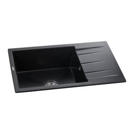 Мийка для кухні Granado Navia 77,5х49,5 см нанограніт black shine gr3801