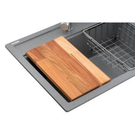 Мойка для кухни Granado Optimal Artes 65х49,7 см со смесителем и аксессуарами наногранит grafito ksg1209