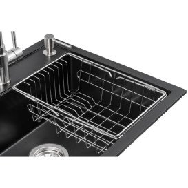 Мийка для кухні Granado Optimal Lerida 56х51 см із змішувачем та аксесуарами нанограніт black shine ksg2201