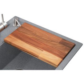 Мийка для кухні Granado Optimal Lerida 56х51 см із змішувачем та аксесуарами нанограніт grafito ksg2209