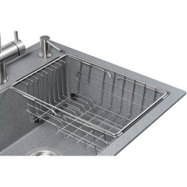 Мийка для кухні Granado Optimal Lerida 56х51 см із змішувачем та аксесуарами нанограніт grafito ksg2209