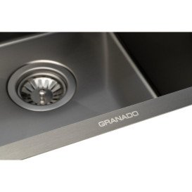 Мийка для кухні Granado Pravia 40,8х49,8 см нержавіюча сталь S201 black GS01201B