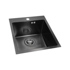 Мойка для кухни Granado Pravia 40,8х49,8 см нержавеющая сталь S201 black honeycomb GS01201BH