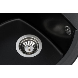 Мойка для кухни Granado Ronda 47х49 см наногранит black shine 2201