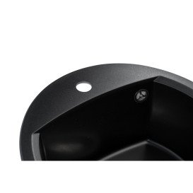 Мойка для кухни Granado Ronda 47х49 см наногранит black shine 2201