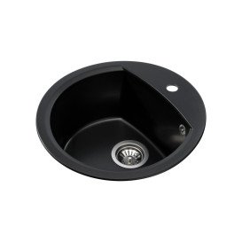 Мойка для кухни Granado Ronda 47х49 см наногранит black shine 2201