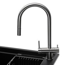 Мойка для кухни Granado Royal Estella 78х50 см со смесителем и аксессуарами наногранит black shine ksg0301