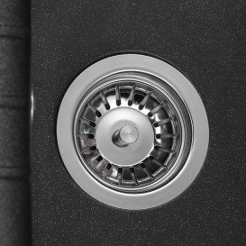 Мийка для кухні Granado Salamanka врізна 68х50 см нанограніт black shine 0601